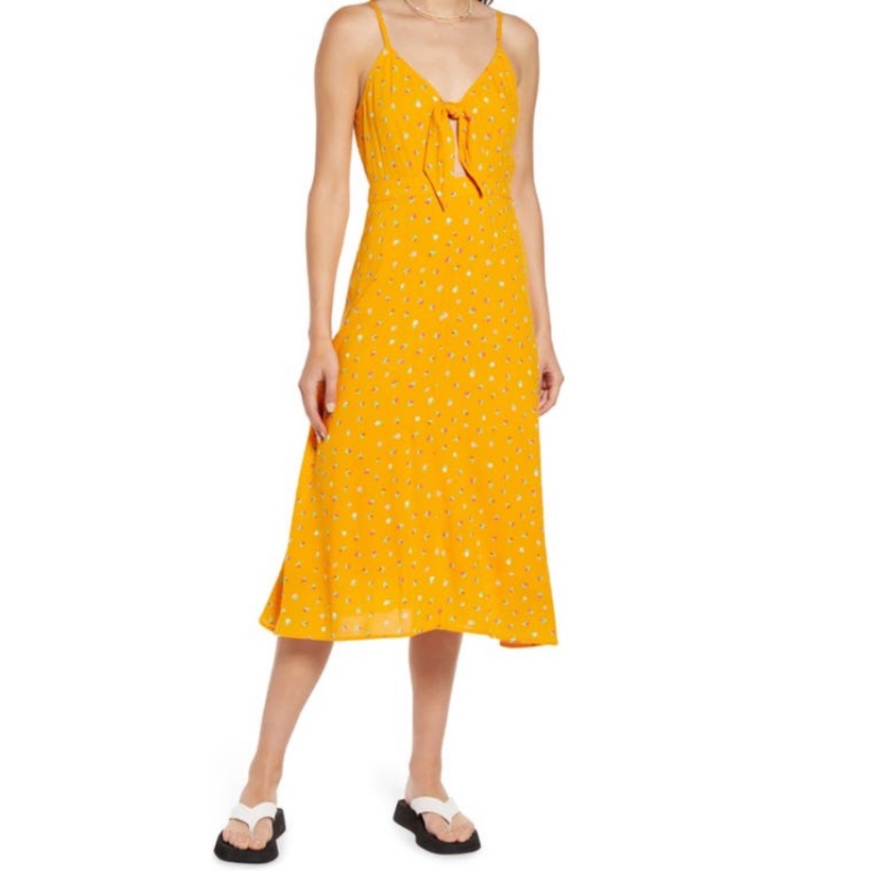 BP Tie Detail Crepe Sundress